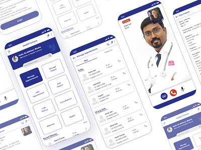 Healthcare UX UI app graphic design ui ux