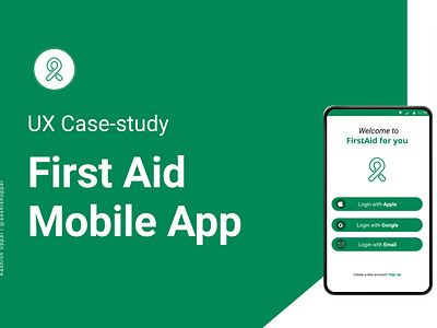 First Aid App UX Case study app design ui ux