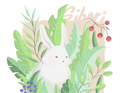 Rabbit art illustration