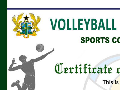 Sports certificate.