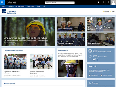 Sharepoint Template photoshop