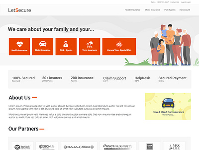 Insurance Portal branding graphic design photoshop