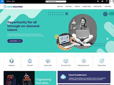 landing page