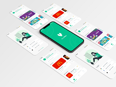 UI Design for a Mobile App with Logo Design branding design graphic design illustration logo ui ux vector