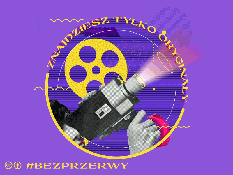 #BezSpiny | Cinema 🎥⁠ 2d aftereffects animation art cinema collage creativecommons design movie movies noworries