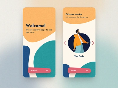 Mobile App - Onboarding app design designs mobile onboarding product design splashscreen ui welcome