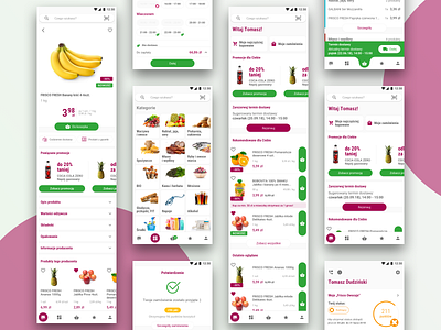 Mobile App Design for Frisco.pl app design designs ecommerce grocery mcommerce mobile product design shop shopping ui ux