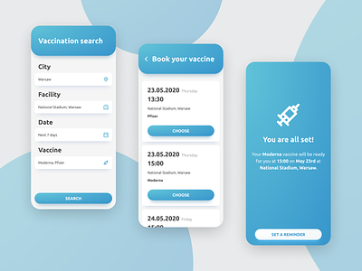 Vaccination Booking Concept app design designs mobile product design ui