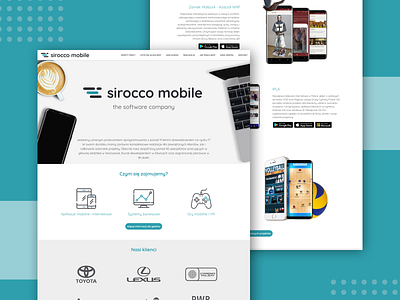 Sirocco Mobile Website design designs software house ui ux web design website