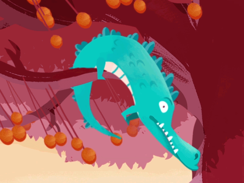 Crocodille crocodille cartoon animation educational series aftereffects 2d