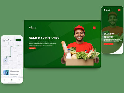 Dropit - Landing Page Design graphic design landing page startup uiux web app