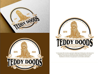 TEDDY DOOGS animation branding design doogs graphic design illustration logo logo design trendt ui ux vector