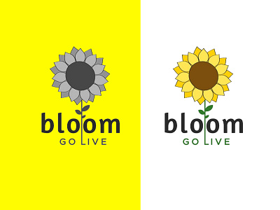 Bloom GoLive accounting animation branding design finance flower graphic design illustration logo logo design sun sunflower ui ux vector