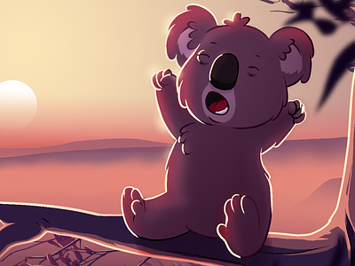 Koala Starting branding cartoon clip studio paint illustration photoshop stream twitch