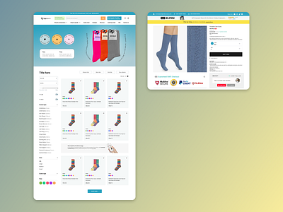 UI/UX Design: Online Shop: Product Fit / Page ecommerce ui ux web design