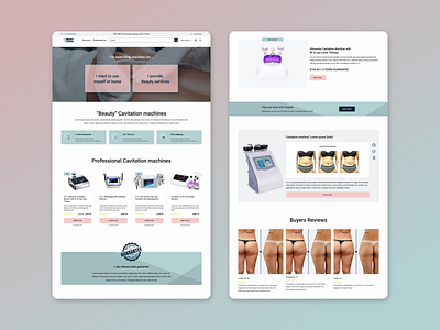 UI/UX Design: The Beauty Machines: Home Page ui ux web design