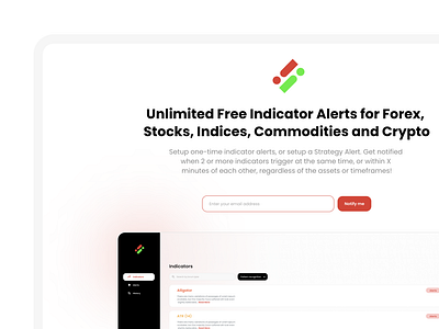 Indicators Alerts for Forex, Stocks and Crypto Coming Soon Page