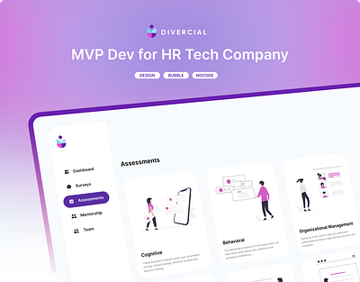 MVP Dashboard Design for HR Tech Company 3d app branding dashboard graphic design illustration logo modern startup ui webapp webdesign