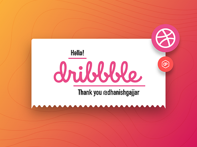 Hello, Dribbble! dribbble first hello post welcome