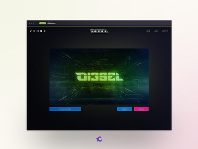 di3sel.com mixer streamer website design