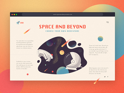 Space and Beyond animation branding daily ui dailylogochallenge dailyui dailyui12 design typography uidesigns web