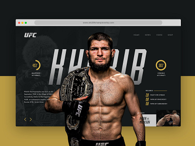 UFC Khabib animation branding daily ui dailylogochallenge dailyui design illustration typography uidesigns web