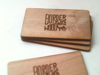 Businesscards business card dog hand lettering typography wood wood burning