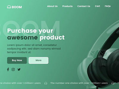 Landing Page UI 30daysofdesign daily ui landing page ui