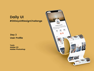 User Profile 30daysofdesign daily ui design ui