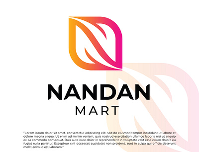 NANDAN MART LOGO 3d animation banner design branding cover design design flyer graphic design illustration logo logo design motion graphics poster print design social media design ui vector