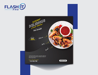 Delisious Food Advertising Banner 3d animation branding design graphic design illustration logo motion graphics social media post socialmedia ui vector