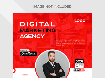 Digital marketing agency and corporate banner template