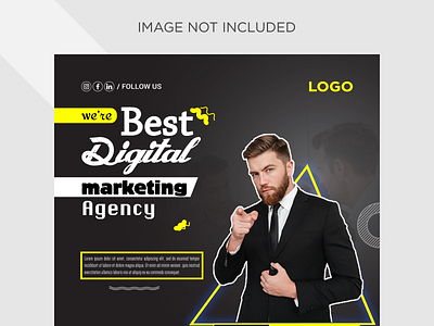 Digital marketing agency banner template