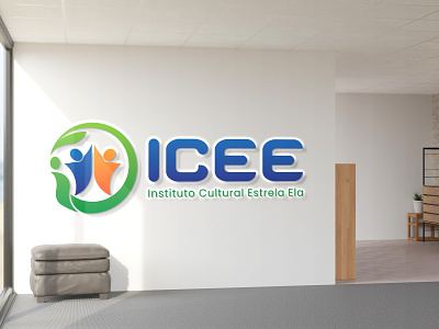 ICEE Instituto Cultural Estrela Ela - Logo Design 3d animation business logo corporate logo illustration