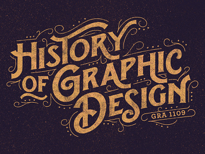 History of Graphic Design graphic design history retro teaching texture type typography vintage