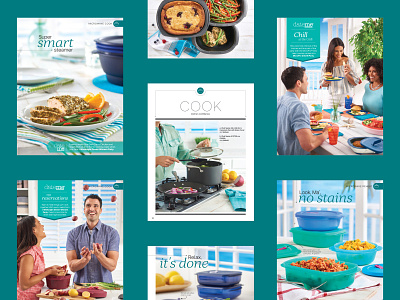 Summer Cook Section 2018 art direction brochure catalog celebration cooking food friends graphic design layout meal prep party publication retail shoppng summer tupperware