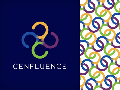 Cenfluence 4 art direction branding design graphic design logo technology typography