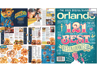 2016 Communicator Awards 2016 award burger communicator awards design dining feature illustration indesign layout restaurants winner