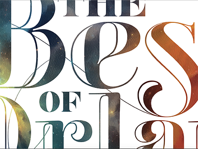 Best Of Orlando best font mask nebula space swash typographic typography