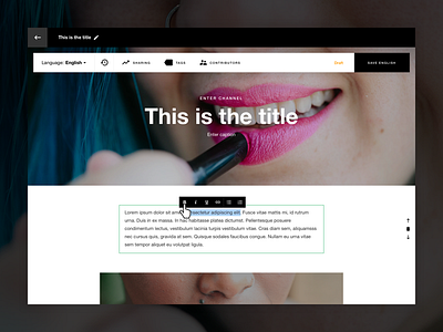 Lush | CMS - Article Editor