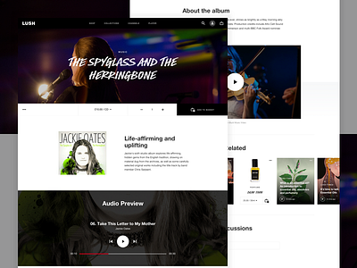 Lush | Music Product Page