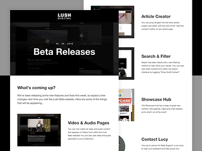 Lush | Beta Releases Email beta cosmetics email lush release template