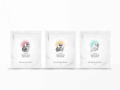Guarana Powder packaging awake branding owl packaging product rebranding retail