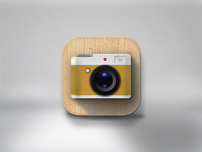 Camera App Icon app camera design icon illustration ios lens skeuomorphic