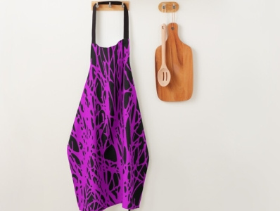 Grab it in our redbubble shop apron black curves design kitchen lines online onlineshopping pattern purple redbubble seamless shop