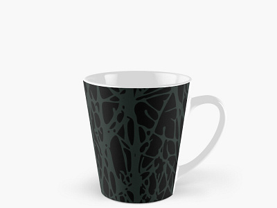 Green and Black Tall Mug