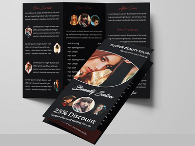 Beauty Brochure trifold brochure