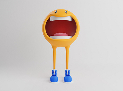 Emoji 3d 3d art blender3d character emoji smile