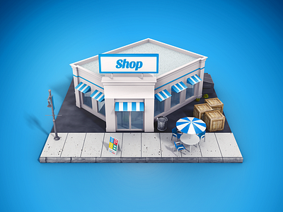 Shop icon box icon market shop