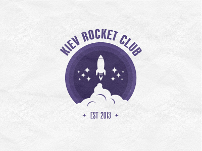 Kiev Rocket Club clouds club flying kiev logo rocket stars